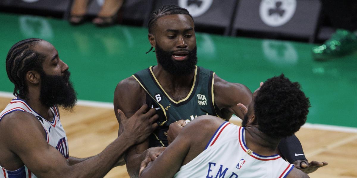 Brown y Tatum deslucen el regreso del verdadero Harden en el Celtics-Sixers