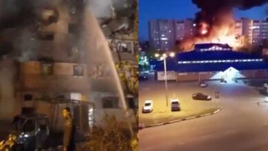 Cazabombardero ruso colapsa sobre edificio habitacional: al menos 4 muertos