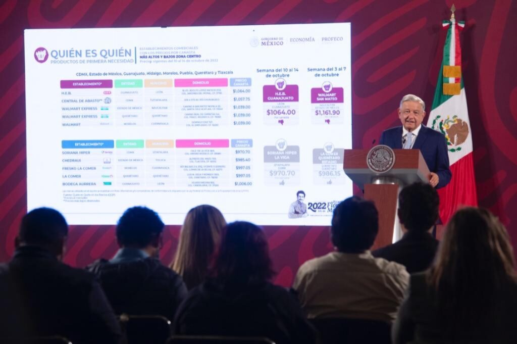 Celebra AMLO caída en la inflación de 0.3%