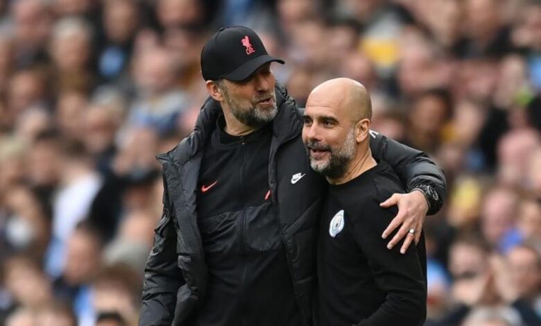 Cómo llegan Klopp y Pep a su duelo del domingo