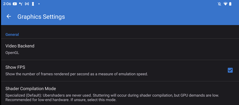 captura de pantalla del menú captura de pantalla del menú