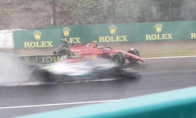 Da miedo: Sainz se quedó en medio de la pista y nadie le vio