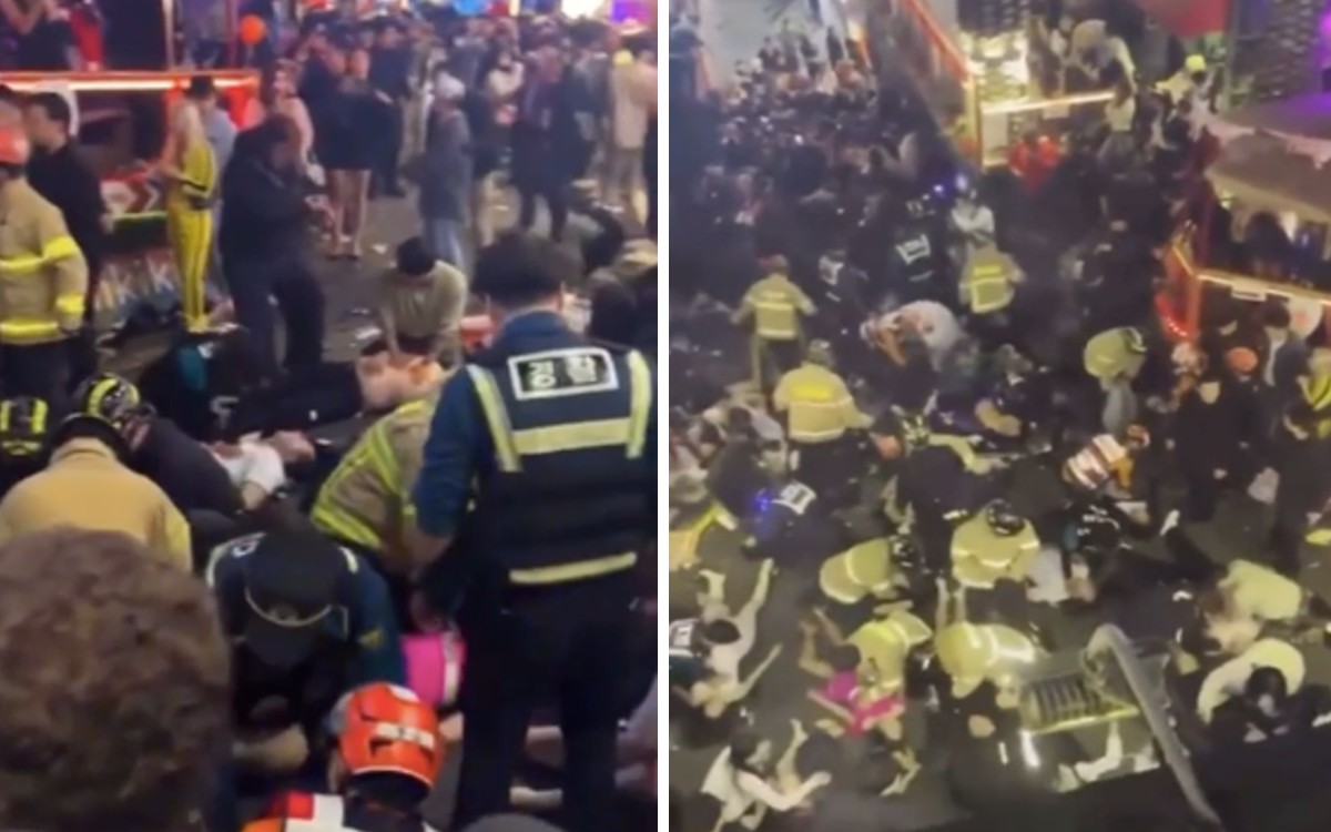 Decenas de personas sufren paro cardiaco durante celebración de Halloween en Corea del Sur | Video