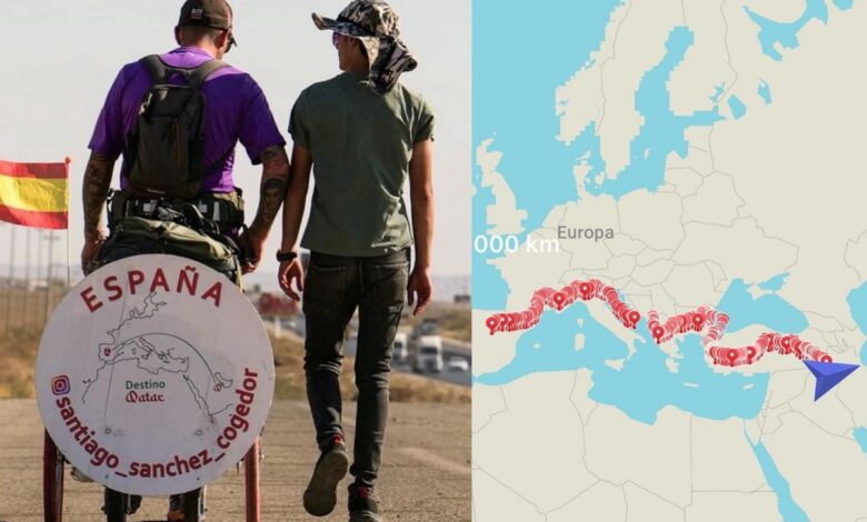 Desaparece en Irán aficionado al futbol que decidió caminar de España a Qatar para asistir al Mundial