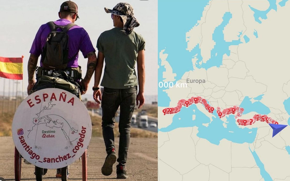 Desaparece en Irán aficionado al futbol que decidió caminar de España a Qatar para asistir al Mundial