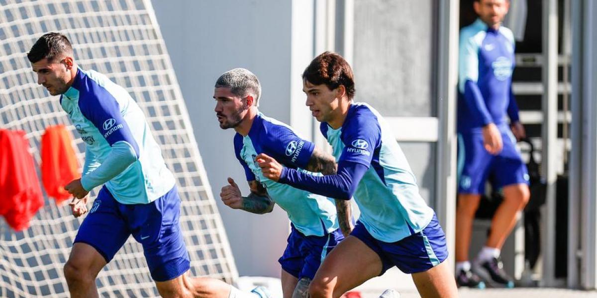 El Atlético comenzó a preparar la cita de San Mamés, con bajas