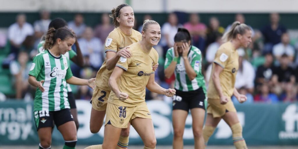 El Barça no da opción al Betis y sigue con su pleno de puntos