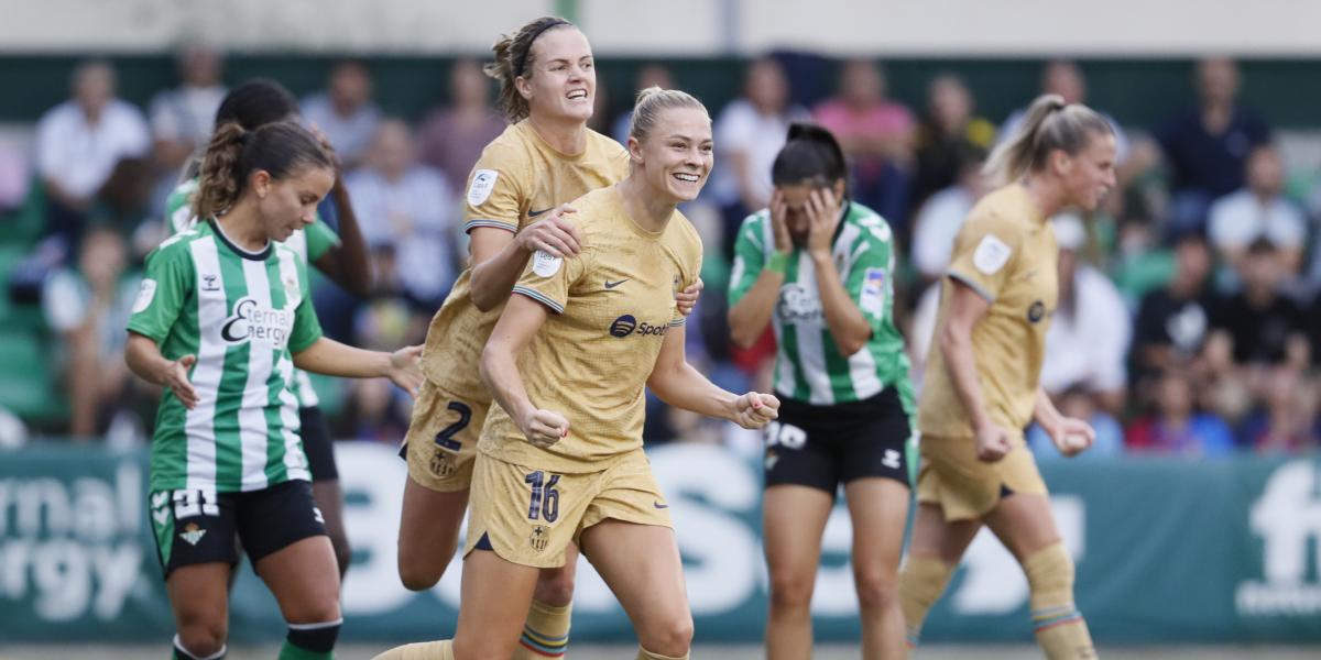 El Barça no da opción al Betis y sigue con su pleno de puntos