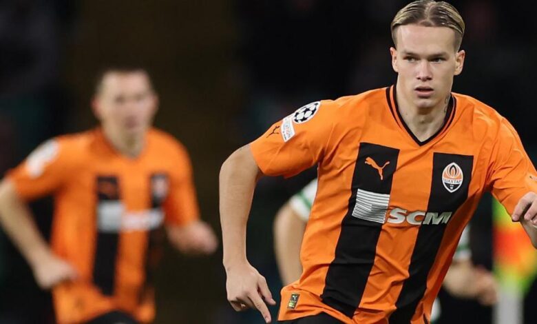 El Shakhtar pone precio al codiciado Mudryk