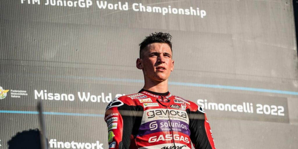 El italiano Filippo Farioli, piloto invitado del equipo Aspar en Cheste