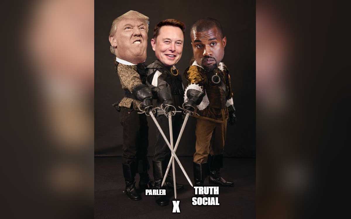 ‘En retrospectiva, era inevitable’, ironiza Musk sobre compra de Twitter frente a redes de Trump y Kanye