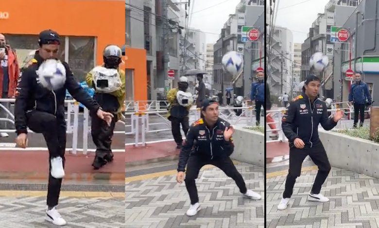 F1: Checo Pérez y Max Verstappen juegan un 'que no caiga' en las calles de Japón | Video