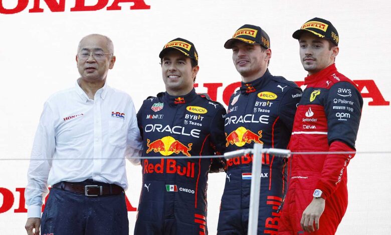 F1: Verstappen se convierte en bicampeón del mundo en Japón; 'Checo' queda en 2º por sanción a Lecrlerc