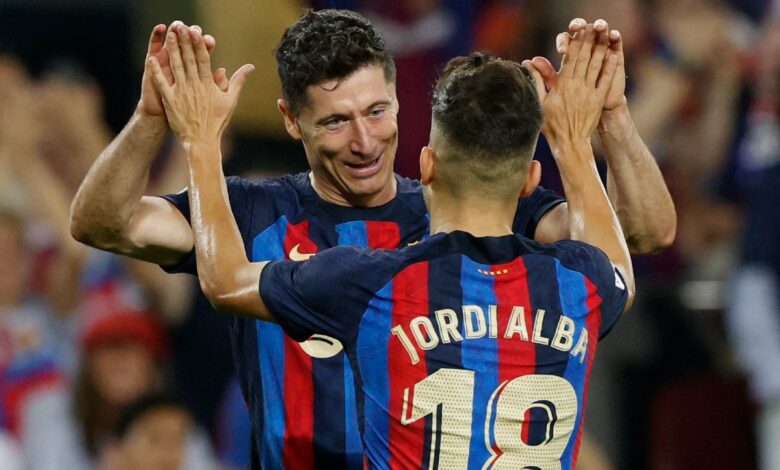 Hunde Robert Lewandowski al Submarino Amarillo en Camp Nou | Video