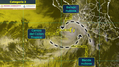 Huracán 'Orlene' se intensifica a categoría 2