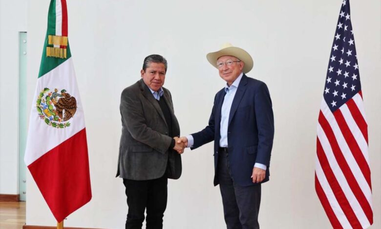Ken Salazar anuncia acuerdo de seguridad con Zacatecas, FBI, DEA y USAID