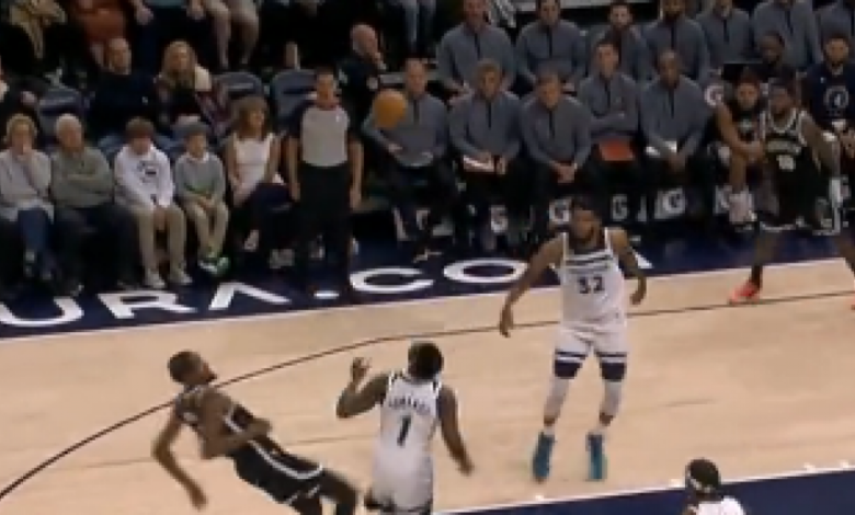 Kevin Durant salió 'trasquilado': menudo taponazo le metió Edwards
