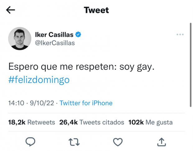 Iker Casillas / Twiter
