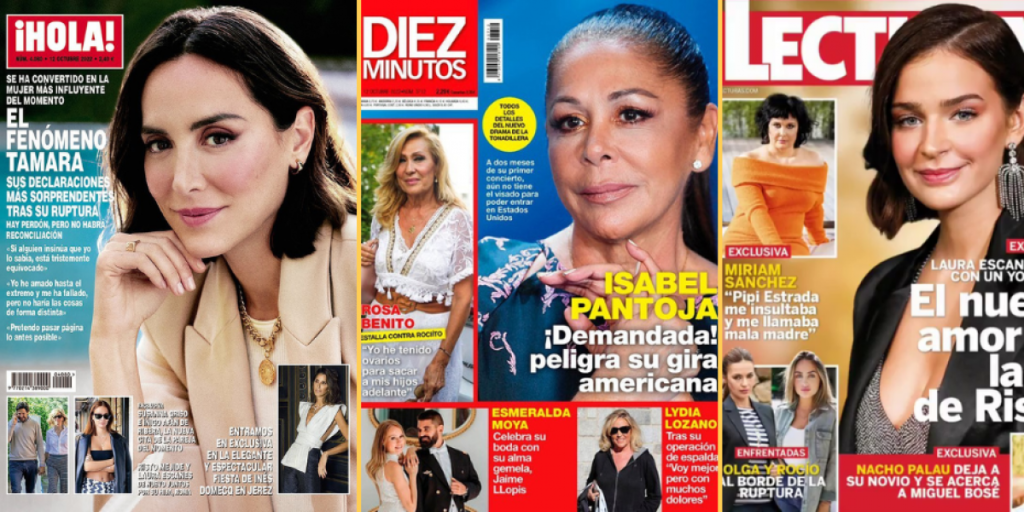 Las palabras de Tamara Falcó y los besos de Olga Moreno con Agustín, en las portadas