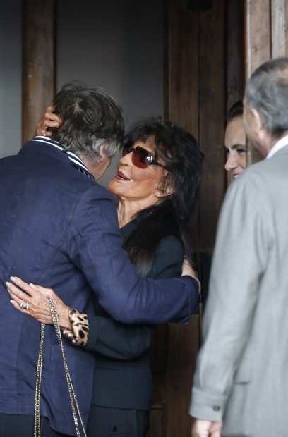 Lita Trujillo en el funeral de su hijo. / Gtres