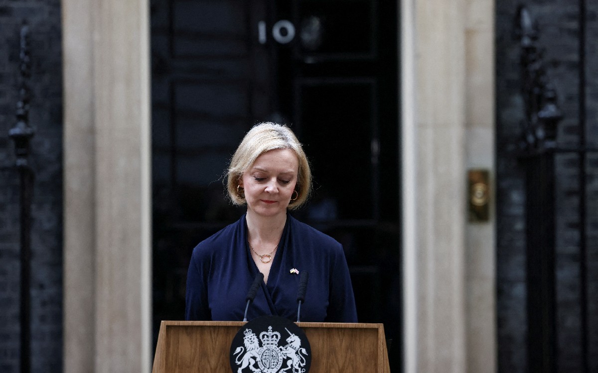 Liz Truss renuncia como primera ministra del Reino Unido