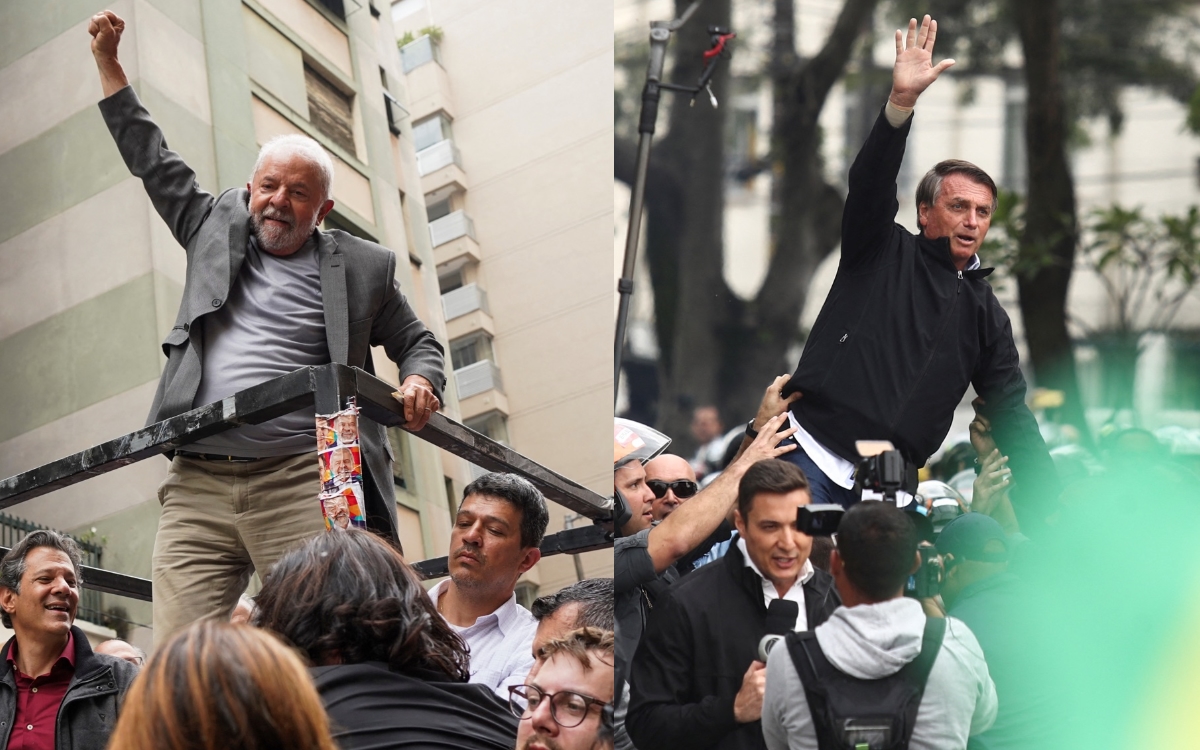Lula da Silva y Bolsonaro cierran sus campañas a un día de las elecciones presidenciales en Brasil