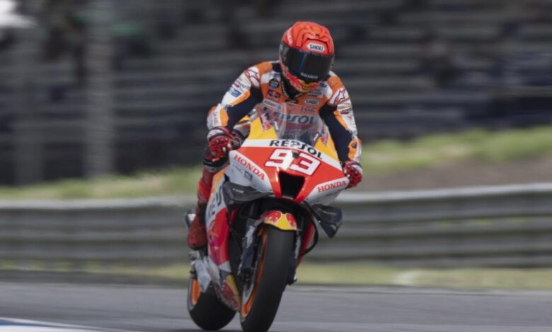Marc Márquez: "Las condiciones de agua me han salvado la vida"