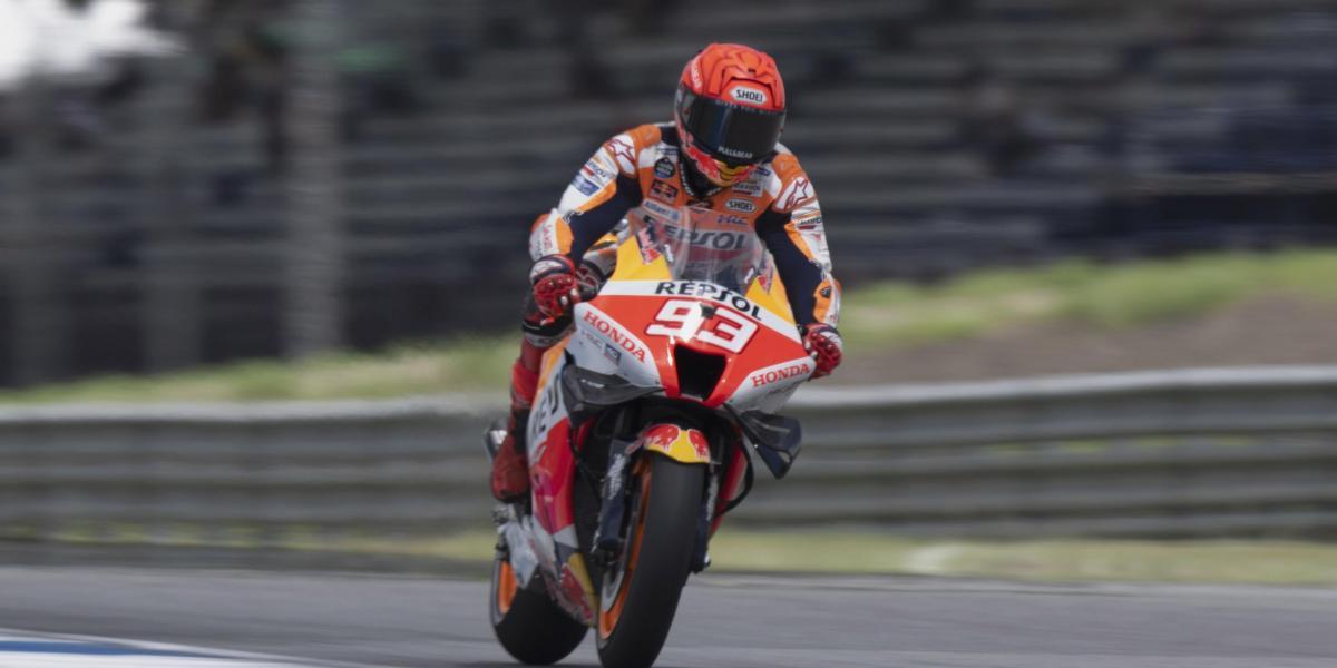 Marc Márquez: "Las condiciones de agua me han salvado la vida"