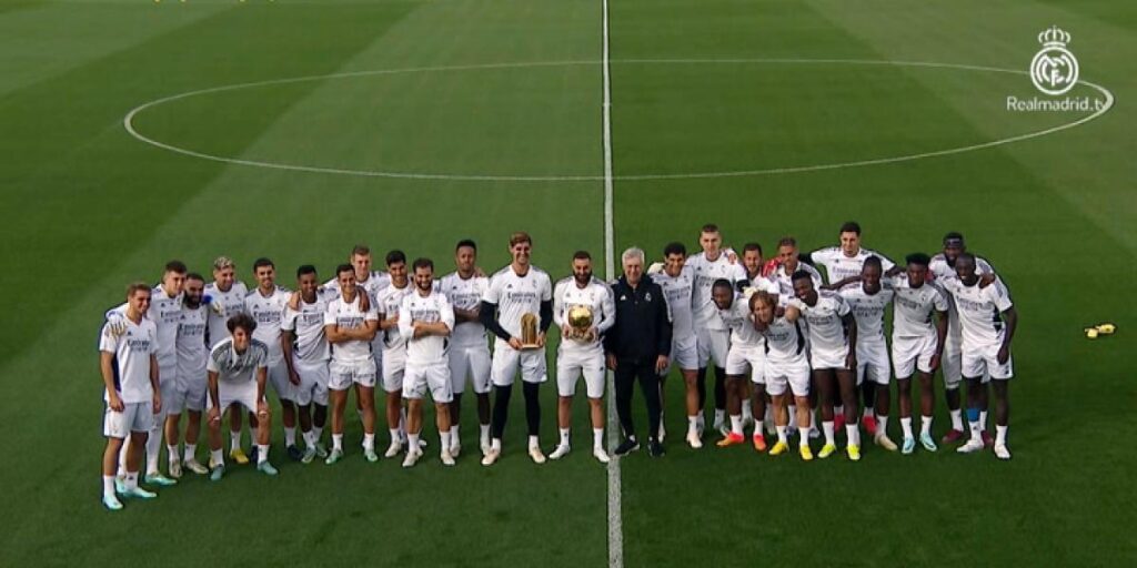 Matinal de celebración en el Real Madrid