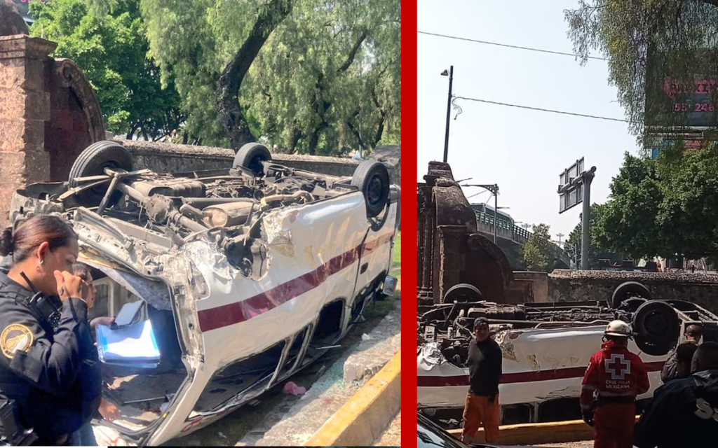 Muere una persona por volcadura de combi en CDMX; suben a 15 los lesionados | Videos