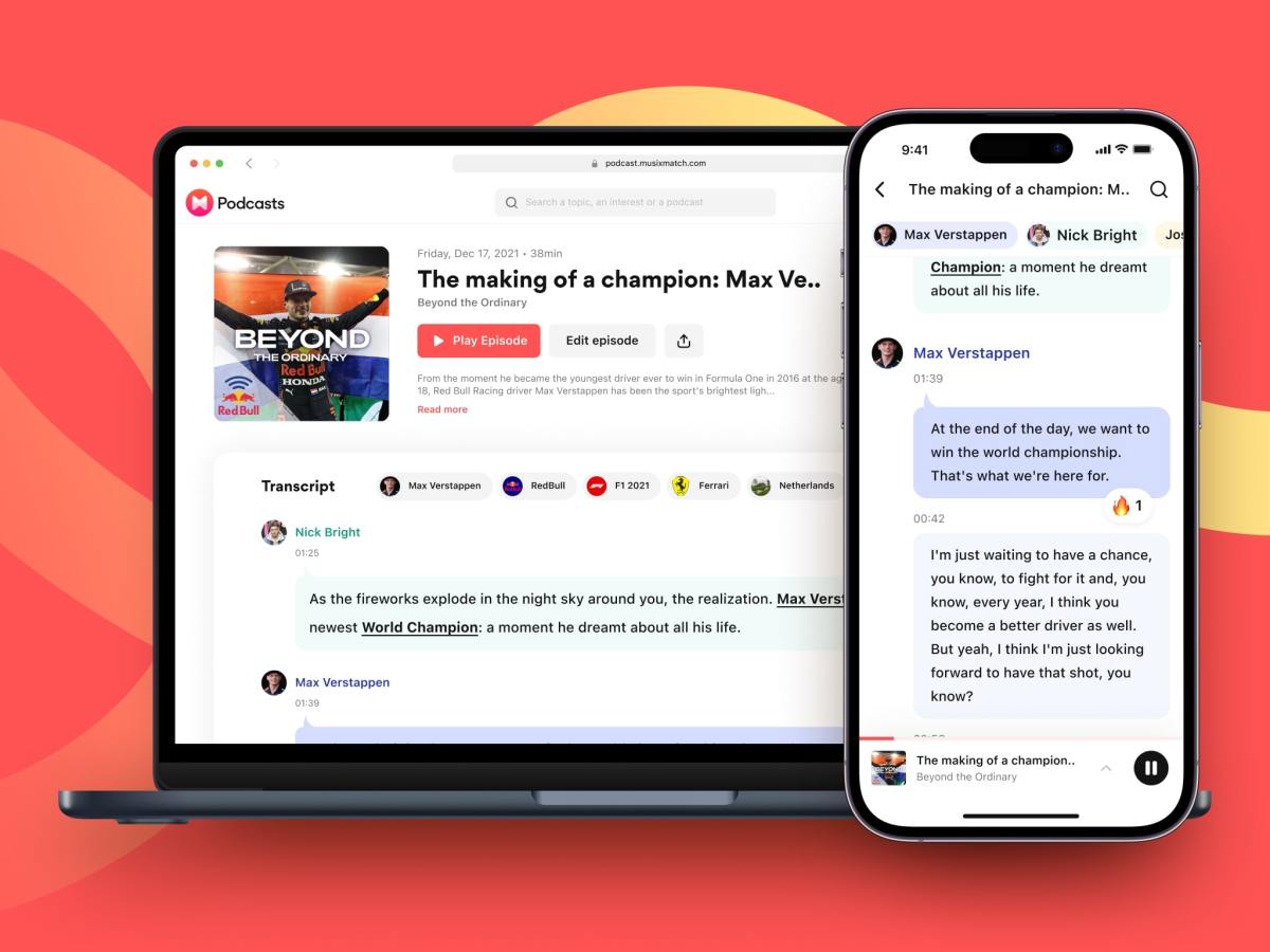 Musixmatch lanza una plataforma de podcasts para la transcripción impulsada por la IA y la comunidad