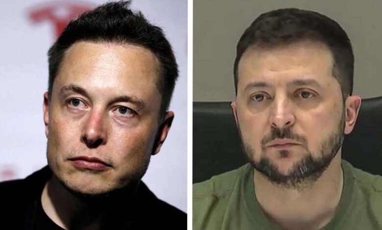 Musk y Zelenski se enfrentan en Twitter por el plan de paz para Ucrania que propone el multimillonario