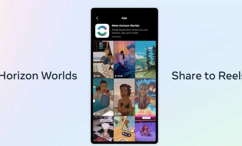 Nadie pidió esto, pero puedes compartir videos de Horizon Worlds en Instagram Reels