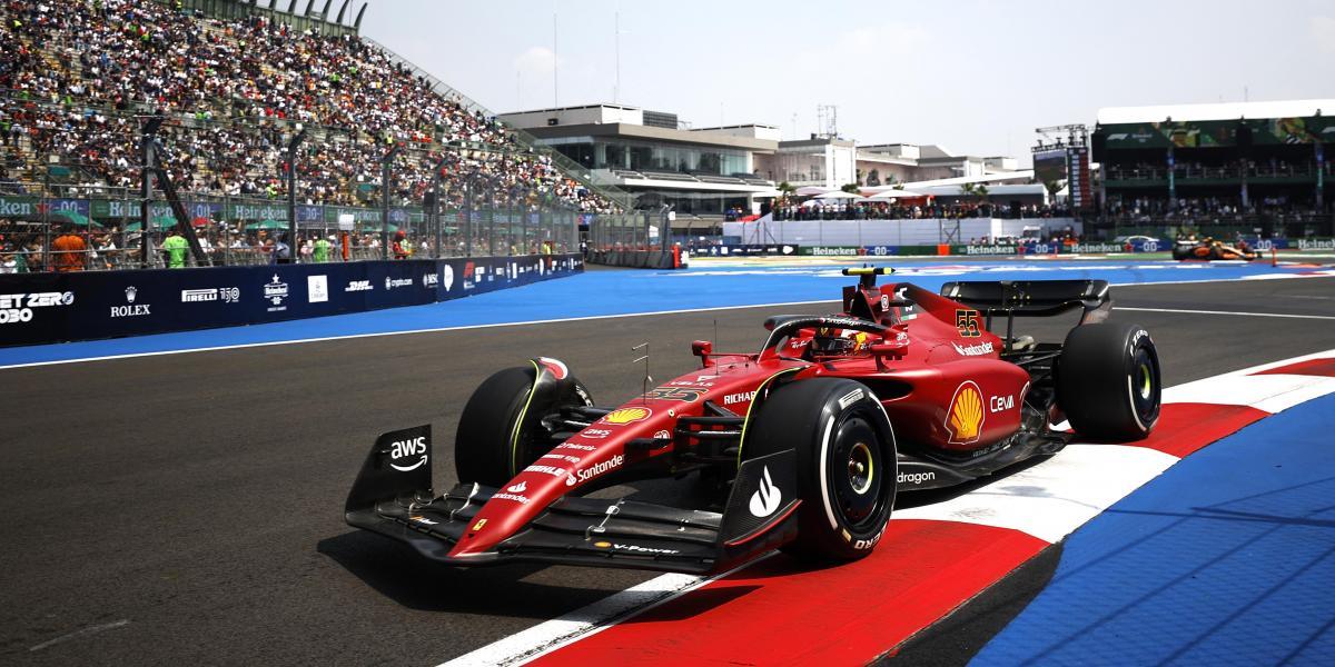 Sainz, el más rápido de inicio en México y Alonso, a menos de dos décimas