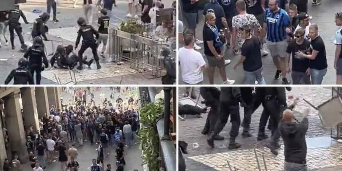 Salen a la luz imágenes de las cargas de la Policía contra los hinchas del Brujas