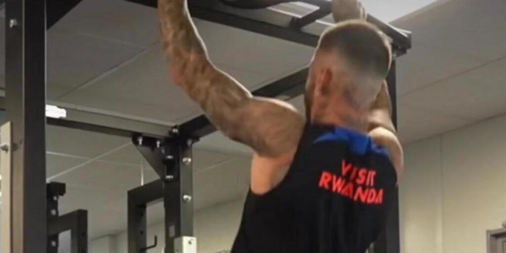 Sergio Ramos se machaca en el gimnasio con la mente puesta en la Champions