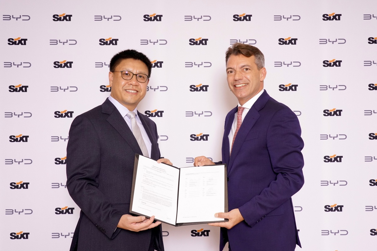 Sixt comprará 100.000 vehículos eléctricos a la china BYD
