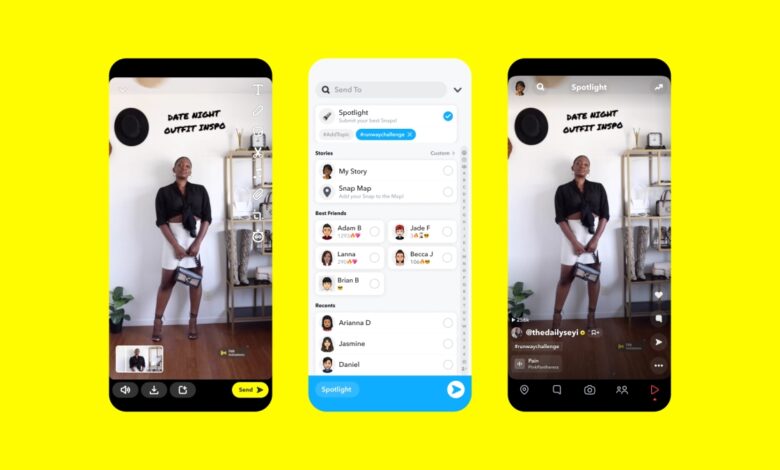 Snapchat reduce los pagos totales para los creadores de Spotlight