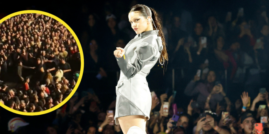 Violenta pelea entre el público del último concierto de Rosalía en San Francisco