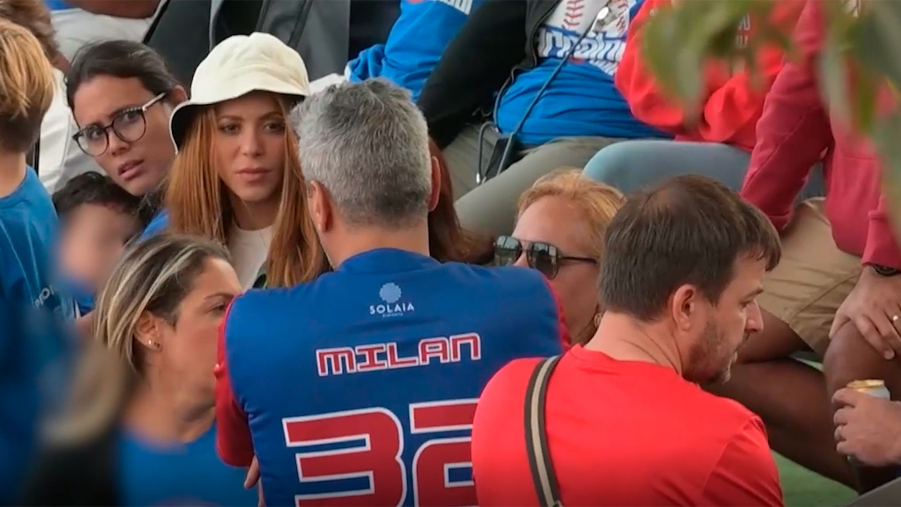 Shakira, durante el partido / Gtres