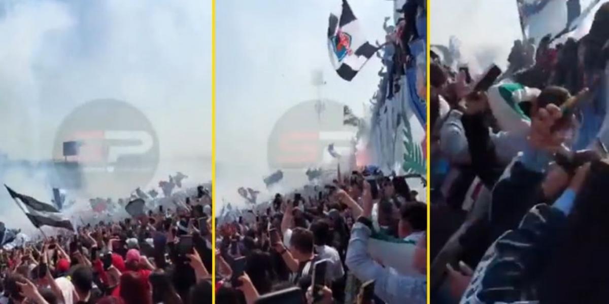 ¡Pánico en el estadio Monumental de Santiago!