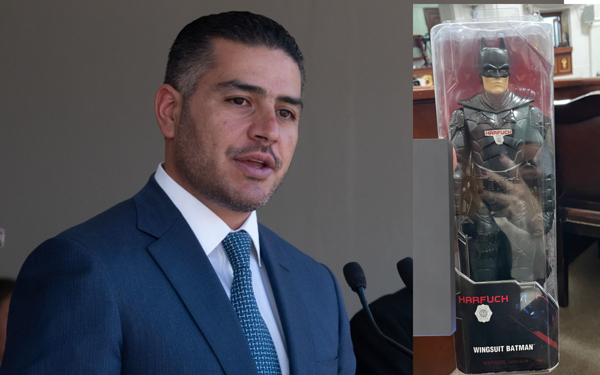 ¿BatiHarfuch? Comparan al Secretario de Seguridad con el Caballero de la Noche