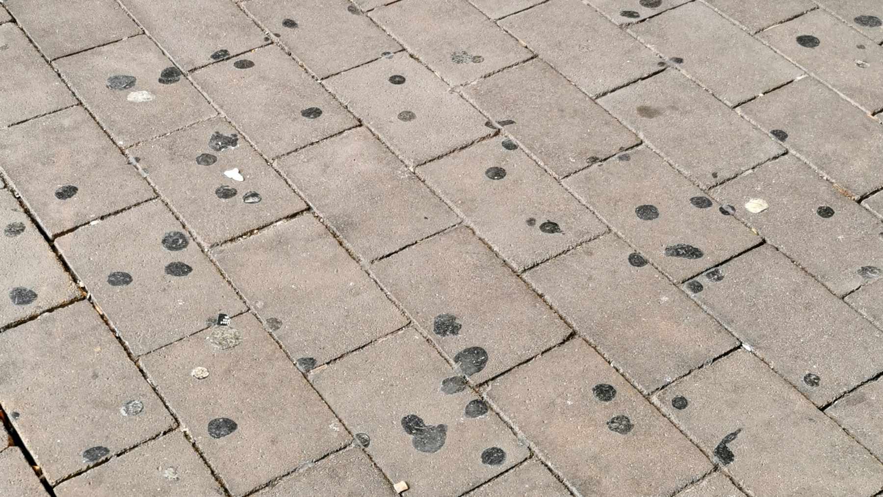 ¿Qué son las manchas negras que siempre hay en todas las aceras de España?