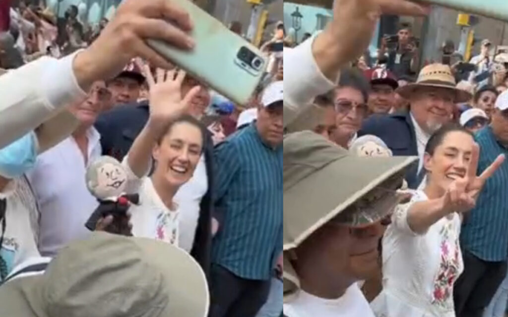 '¡No te cases!', le gritan a Claudia Sheinbaum | Video