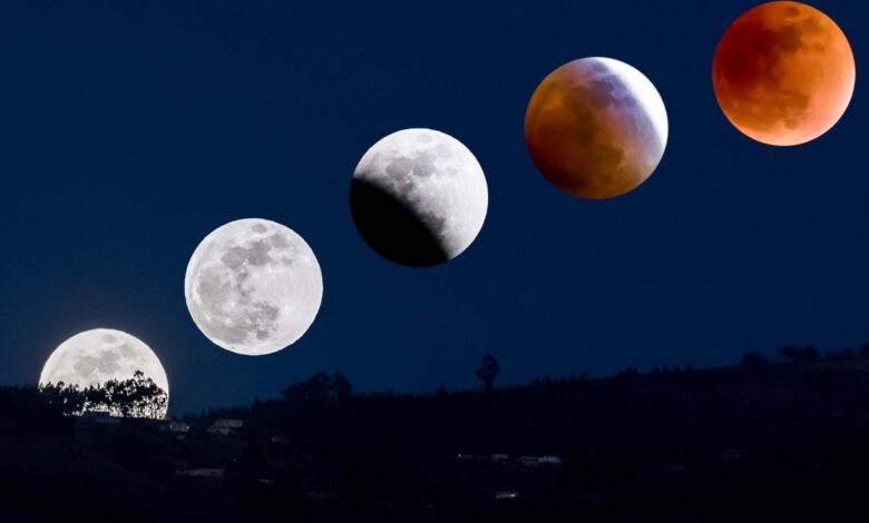 mira cuándo podrás observar las etapas del eclipse lunar