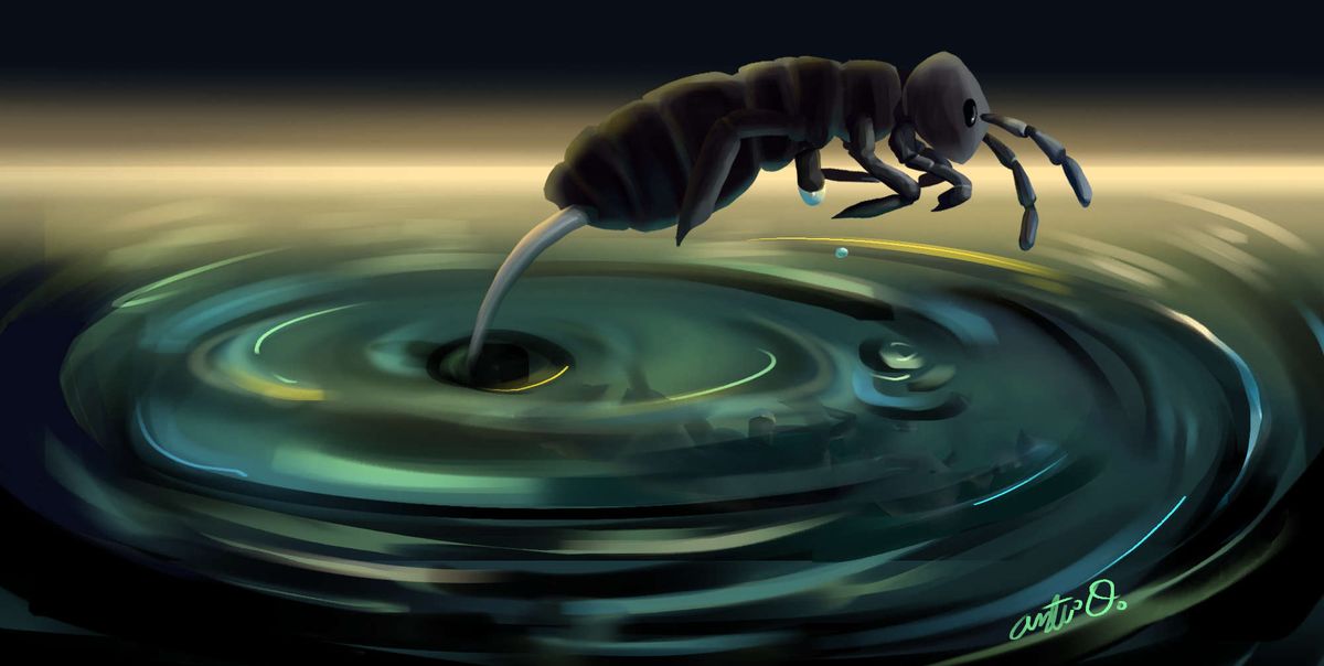 Mire este robot saltador del tamaño de un centavo derecho sobre sí mismo a mitad de un salto