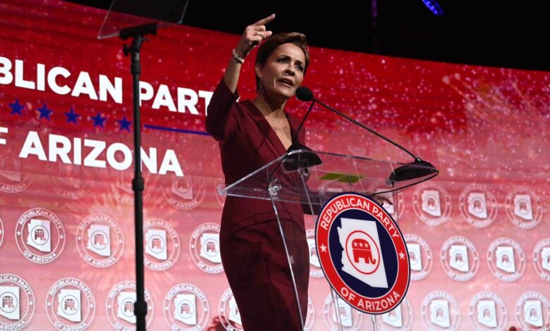 La candidata republicana Kari Lake analiza demandar tras perder la gobernación en Arizona