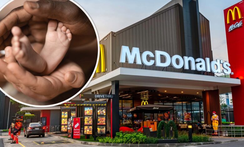 Mujer da a luz en baño de McDonald’s de Atlanta