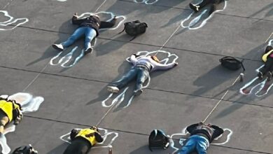 25N | Mujeres intervienen el Zócalo capitalino