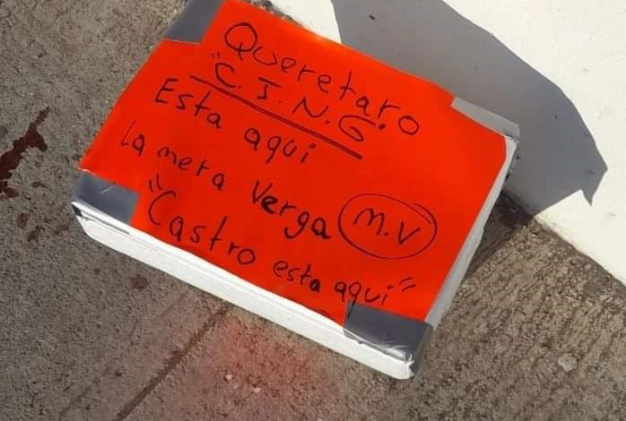 Abandonan hielera con cabeza humana en puente de Querétaro, cerca de camino que conduce a Montenegro, dejan mensaje
